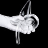 Kinky Puppy Plug queue Zoo Tail XL 12 x 6 cm - Queue 30 cm Transparente